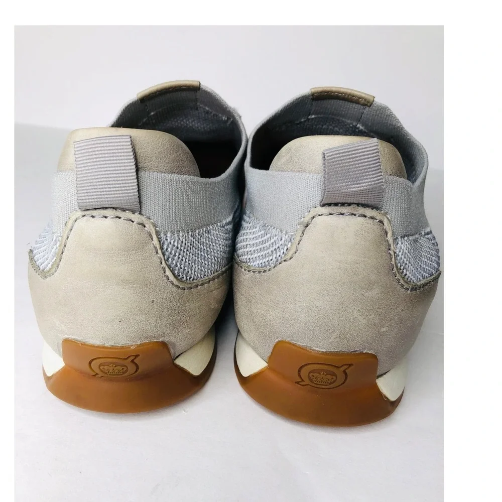 Born Handcrafted Footwear Gray Fabric Leather Accent Sneakers‎ 11.5M
